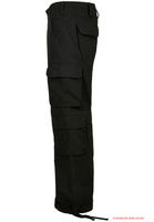 robuste Brandit Pure Vintage Cargo Hose mit 4 Beintaschen Arbeits-Hose B1003-00007 Schwarz