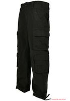 robuste Brandit Pure Vintage Cargo Hose mit 4 Beintaschen Arbeits-Hose B1003-00007 Schwarz