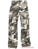 Pantalones cargo resistentes Brandit Pure Vintage – Urban Camo (camuflaje gris/blanco/antracita)