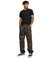 Pantalones cargo para hombre Brandit Pure Vintage de estilo robusto Pantalones de algodón con aspecto vintage camuflaje oscuro