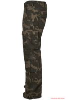 Pantalones cargo para hombre Brandit Pure Vintage de estilo robusto Pantalones de algodón con aspecto vintage camuflaje oscuro