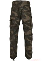Pantalones cargo para hombre Brandit Pure Vintage de estilo robusto Pantalones de algodón con aspecto vintage camuflaje oscuro