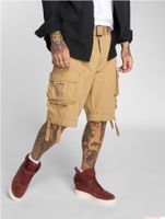 Rugged Brandit Savage Vintage Men's Cargo Shorts / Cotton Bermuda Shorts B2001-00003 Beige