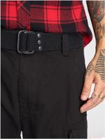 robuste Brandit Savage Vintage Herren Cargo Shorts Baumwoll-Bermuda B2001-00007 Schwarz
