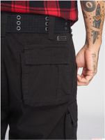robuste Brandit Savage Vintage Herren Cargo Shorts Baumwoll-Bermuda B2001-00007 Schwarz