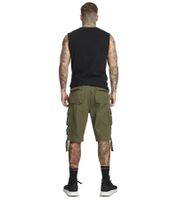 robuste Brandit Savage Vintage Herren Cargo Shorts Baumwoll-Bermuda B2001-00176 Oliv-Grün