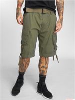 robuste Brandit Savage Vintage Herren Cargo Shorts Baumwoll-Bermuda B2001-00176 Oliv-Grün