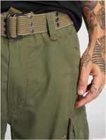robuste Brandit Savage Vintage Herren Cargo Shorts Baumwoll-Bermuda B2001-00176 Oliv-Grün