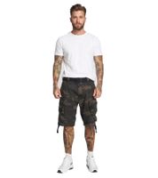 Rugged Brandit Savage Vintage Men's Cargo Shorts / Cotton Bermuda Shorts B2001-00707 Dark Green Camouflage