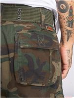 Short cargo vintage pour homme Brandit Savage, bermuda en coton, vert camouflage B2001-00992