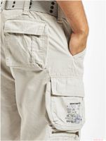robuste Brandit Savage Vintage Herren Cargo Shorts Baumwoll-Bermuda B2001-02610 Weiß-Grau