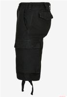 Order rugged Brandit Vintage Cargo Shorts online – military-style cotton Bermuda shorts (B2002-00007, Black)