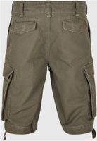 Short cargo vintage Brandit résistant, bermuda d'été style militaire, en coton vert olive B2002-00176