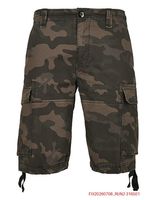Order rugged Brandit Vintage Cargo Shorts online – military-style cotton Bermuda shorts (B2002-00707, Camouflage Green)