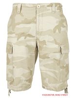 Short cargo vintage Brandit, bermuda d'été style militaire, en coton, réf. B2002-02611, beige camouflage
