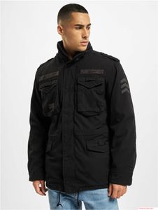 Veste de terrain Brandit M65 Giant pour homme, veste en coton mi-saison avec capuche, B3101 Noir