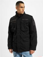 Veste de terrain Brandit M65 Giant pour homme, veste en coton mi-saison avec capuche, B3101 Noir