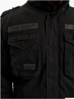 Veste de terrain Brandit M65 Giant pour homme, veste en coton mi-saison avec capuche, B3101 Noir