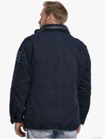 Chaqueta de campo Brandit M65 Giant para hombre, de algodón, con capucha, color azul marino (B3101)