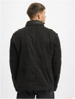 Veste de terrain homme Brandit Britannia, veste en coton avec col montant et capuche, B3116 Noir