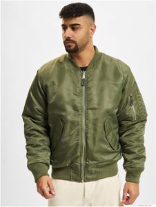 klassische Brandit MA1 Bomberjacke Herren Klassische Übergangsjacke mit wattiertem Innenfutter B3149 Oliv/Orange