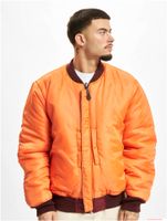 Chaqueta bomber clásica Brandit MA1 para hombre, reversible 2 en 1 (modelo B3149), burdeos/naranja