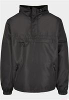 leichter Brandit Herren Sommer Windbreaker wasserabweisende Hoodie-Jacke B3162 Schwarz