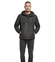 leichter Brandit Herren Sommer Windbreaker wasserabweisende Hoodie-Jacke B3162 Schwarz