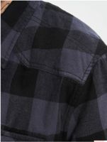 klassisches Brandit Checkshirt Flanell-Hemd Herren Holzfäller-Hemd Langarm B4002 Schwarz Grau