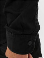klassisches Brandit Vintage Langarm-Hemd Herren Shirt im Used Look Longsleeve B9373 Schwarz