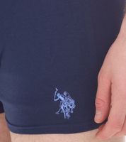 Paquete de 4 bóxers para hombre U.S. POLO ASSN., ropa interior transpirable de algodón 011601_US16133_02 999 Azul oscuro/Azul claro/Rojo