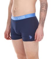 Paquete de 4 bóxers para hombre U.S. POLO ASSN., ropa interior transpirable de algodón 011601_US16133_02 999 Azul oscuro/Azul claro/Rojo