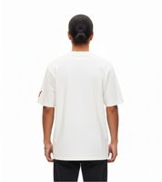 Camiseta de hombre RE:COVERED X Studio Canal o Hammer con estampado de EVIL DEAD 2, La Momia o Instinto Básico. Camiseta de algodón con cuello redondo y estampado grande, color blanco.