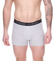 6er Sparpack Kappa Herren Boxershorts mit Marken Schriftzug und Logo Unterhose Schwarz/Violett Schwarz/Hellgrau
