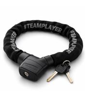 Candado de cadena para bicicleta con 2 llaves, accesorio para bicicleta, aprox. 120 cm, A0008346, negro