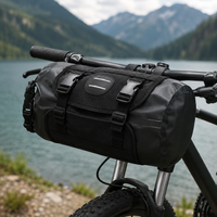 Wasserdichte Fahrrad-Lenkertasche 9L Rollverschluss Fahrradlenkertasche für MTB, E-Bike & Trekkingrad A0001919 Schwarz