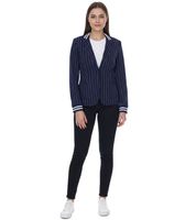 Blazer femme AjC - Veste tailleur à un bouton - Noir ou marine