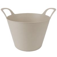 Pratica bacinella universale/flexi da 30 litri con maniglie ergonomiche per il trasporto, adatta anche come cesto da giardino/cesto per la biancheria, dimensioni approssimative: 54 x 42 x 36 cm - Colore non disponibile
