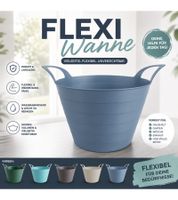 Pratica bacinella universale/flexi da 30 litri con maniglie ergonomiche per il trasporto, adatta anche come cesto da giardino/cesto per la biancheria, dimensioni approssimative: 54 x 42 x 36 cm - Colore non disponibile