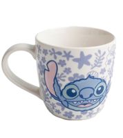 Tazza in porcellana Stitch, 275 ml, con design Stitch, tazza da caffè, accessorio per la tavola, bianco/blu
