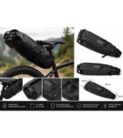 Wasserdichte Fahrradtasche für MTB, Trekking- & Rennrad Bike-Tasche Fahrrad-Organizer Schwarz