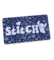 Stitch Frühstücksbrettchen mit detailreichem tropischem Design Melamin-Brettchen 23,5 cm x 14 cm Dunkelblau