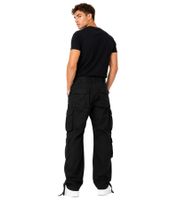 Durable Brandit Pure Vintage Men's Cotton Cargo Trousers – Outdoor & Work Pants with 8 Pockets (Olive Green, Black, or Camouflage)