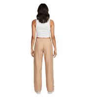 Stylish NIKE women's woven cargo pants with patch pockets – casual trousers in light grey or beige