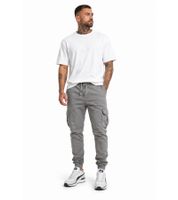 Comfortable URBAN CLASSICS men's cargo trousers made of pure cotton (320 g/m²) – ideal for everyday wear; available in grey, beige, khaki, or brown