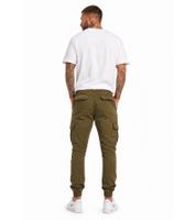 Comfortable URBAN CLASSICS men's cargo trousers made of pure cotton (320 g/m²) – ideal for everyday wear; available in grey, beige, khaki, or brown