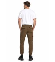 Comfortable URBAN CLASSICS men's cargo trousers made of pure cotton (320 g/m²) – ideal for everyday wear; available in grey, beige, khaki, or brown