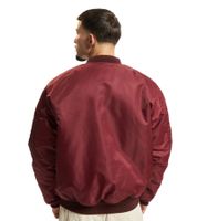Classic Brandit Men's MA-1 Bomber Jacket with Padded Lining (Model B3149) – Wine Red and Olive Green