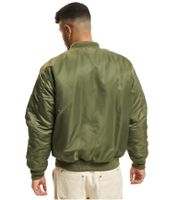 Classic Brandit Men's MA-1 Bomber Jacket with Padded Lining (Model B3149) – Wine Red and Olive Green