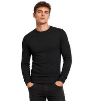 Casual Merchcode men's sweatshirt / cotton pullover / crew-neck sweater (210 g/m²) in anthracite and black